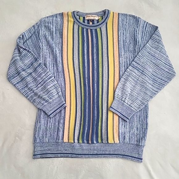 Norm Thompson Other - Vintage Coogi Style Norm Thompson Men's Long Sleeve Round Neck Sweater Size Lrg
